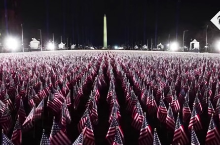 Gần 200.000 cờ Mỹ thay thế cho người dự lễ nhậm chức hôm 20-1