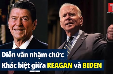 Sự khác biệt trong diễn văn nhậm chức của ông Reagan và ông Biden
