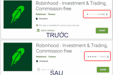 Google xóa gần 100.000 đánh giá 1 sao đối với ứng dụng giao dịch chứng khoán Robinhood