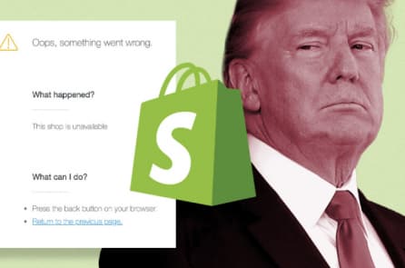 Shopify đóng cửa trang Web bán hàng trực tuyến của Chiến dịch Trump