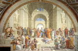 Cuộc tranh luận giữa Plato và Aristotle trong kiệt tác "Học viện Athens"