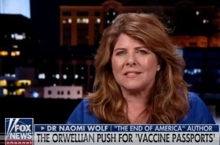 Naomi Wolf: Hộ chiếu vắc xin có thể ‘chấm dứt sự tự do của con người ở phương Tây’