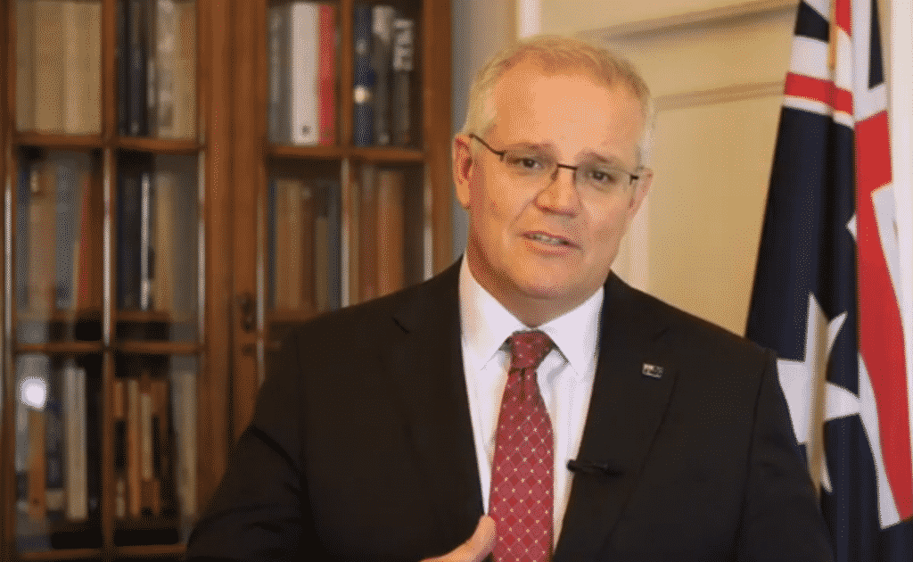 Scott Morrison Prime Minister of Australia at Singapore FinTech Festival