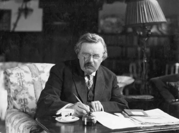 id12864192 10 8 G. K. Chesterton at work 600x447 1