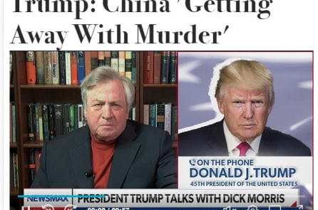 Donald Trump nói với Newsmax TV: Trung Quốc ‘đang thoát tội’