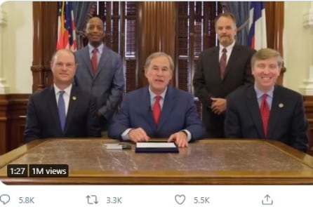 Thống đốc Abbott ký thành lập ‘Dự án 1836’ thúc đẩy giáo dục yêu nước tại Texas