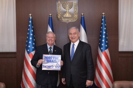 TNS Graham gặp Thủ tướng Israel Netanyahu tại Jerusalem