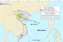 Bão số 2 còn cách huyện đảo Bạch Long Vĩ khoảng 140km, sức gió giật cấp 10