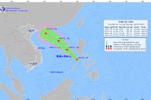 Vùng áp thấp đã đi vào biển Đông; nắng nóng ở Bắc Bộ sẽ giảm dần từ ngày 5/7