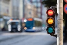 Cột đèn giao thông ở Nhật bất ngờ bị đổ do chó “tè bậy”