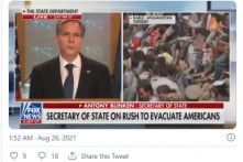 Blinken: Đã sơ tán được 4.500 người Mỹ, còn 1.500 người Mỹ vẫn ở Afghanistan