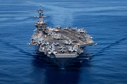 Nhóm tàu tác chiến Mỹ chở phi cơ tàng hình F-35C đi vào Biển Đông