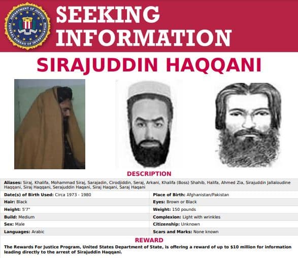 sirajuddin haqqani FBI