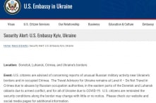 Đại sứ quán Mỹ cảnh báo về ‘hoạt động quân sự bất thường của Nga’ gần biên giới Ukraine