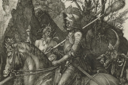 Phẩm cách hiệp sĩ qua bức điêu khắc về hiệp sĩ, Thần Chết và ác quỷ