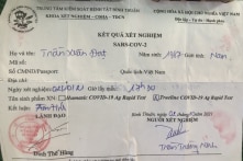 Bình Thuận: Thêm 3 người bị khởi tố vì in giấy xét nghiệm COVID-19 âm tính giả