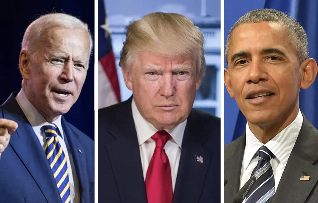 Trump Obama Biden