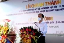 Đồng Tháp khánh thành đường Sở Tư Pháp dài 2,2km, tổng vốn 477 tỷ đồng