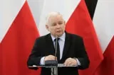 Jaroslaw Kaczyński przemawia na konferencji naukowej Konstytucja Solidarności