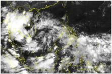 Biển Đông xuất hiện vùng áp thấp, có khả năng mạnh thêm
