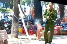 Huế: Nghi phạm mặc sắc phục công an, đeo quân hàm đại úy cướp tiệm vàng