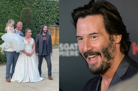 “Ngôi sao tử tế nhất hành tinh” Keanu Reeves bất ngờ xuất hiện trong đám cưới người lạ