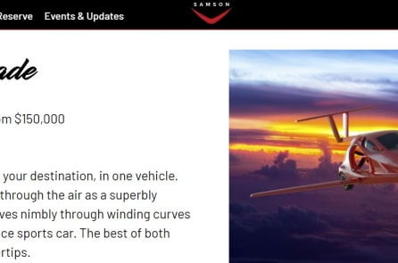 Mỹ phát triển xe 3 bánh lai máy bay 322 km/h