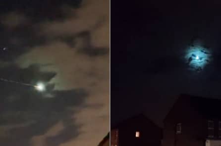 [VIDEO] Quả cầu lửa màu xanh xuất hiện trên bầu trời Anh