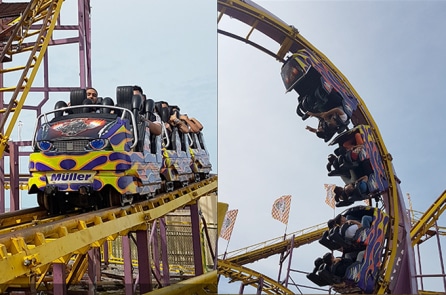 Tàu lượn siêu tốc dừng 90 phút giữa không trung, một bé gái nhập viện ở Anh