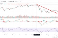 Chỉ số VN-Index sụt giảm hơn 40 điểm trong phiên, cuối ngày phục hồi nhẹ