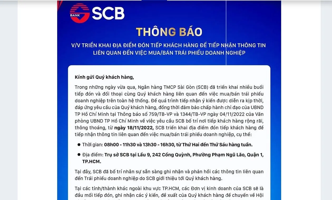 scb mo dia diem tiep don nguoi dan mua trai phieu nguoi dan mua trai phieu scb