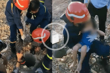 Nghẹt thở cứu bé gái rơi xuống hố cọc ép bê-tông sâu 15 mét ở Đồng Nai