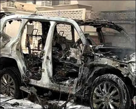 Bomb exploded car Erbil Iraqi Kurdistan Oct 7 2022 rudaw tv