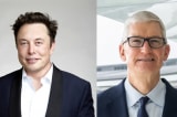 Elon. Musk Tim Cook