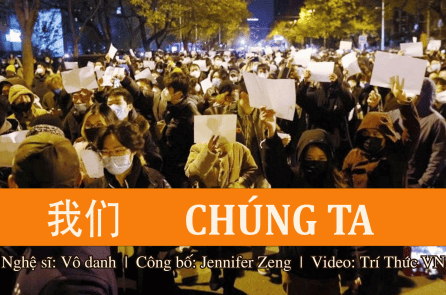 MV Chúng ta – Bài hát dành riêng cho phong trào Giấy Trắng ở Trung Quốc