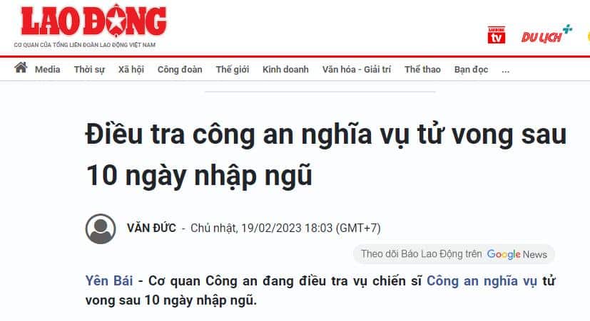 chien si 19 tuoi tu vong sau 10 ngay nhap ngu 1