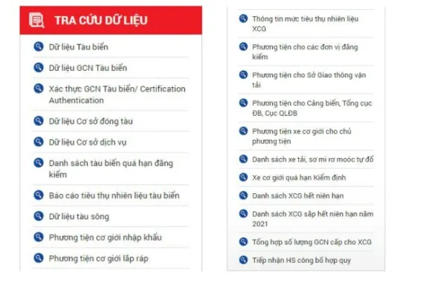 tra cuu du lieu cuc dang kiem vietnam