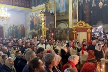 UOC tổ chức đêm trước lễ Phục sinh ở Tu viện Kyiv Pechersk Lavra