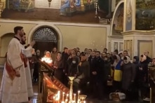 OCU tổ chức lễ Phục sinh ở nhà thờ Dormition trong khuôn viên tu viện Kyiv Pechersk Lavra