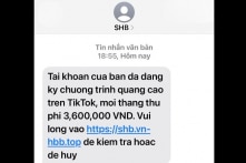 Chiêu lừa đảo mạo danh ngân hàng dọa người dùng đóng phí quảng cáo TikTok