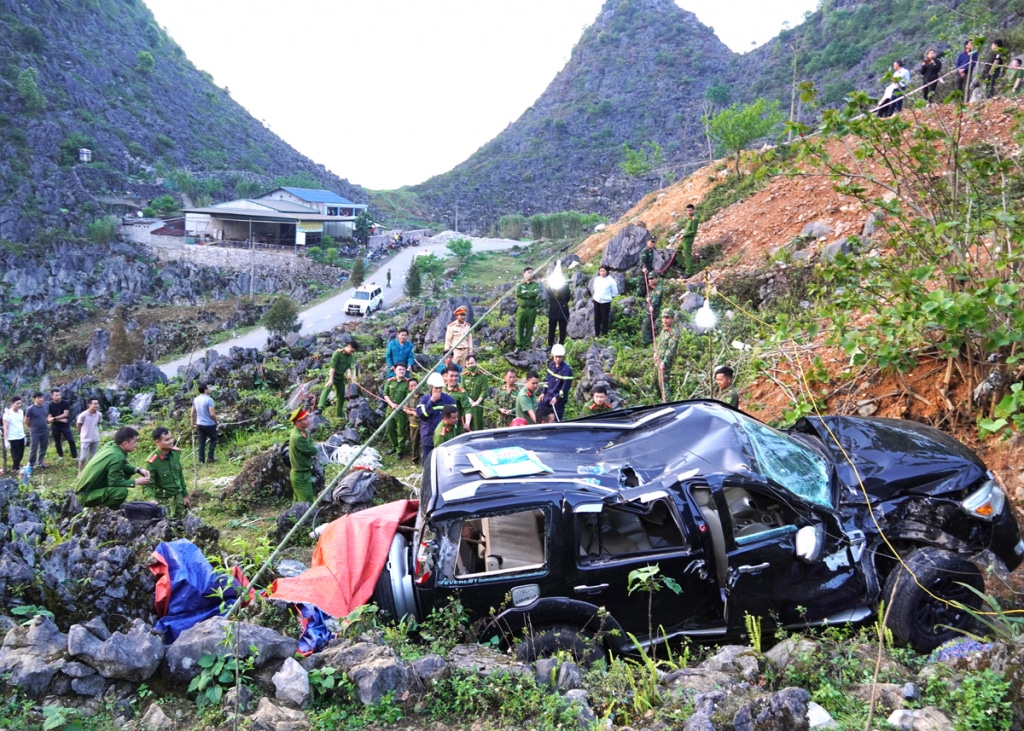 xe bi tai nan Ha Giang