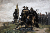 Karl XII and Ivan Mazepa after The Poltava Battle by Gustaf Cederström