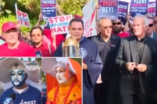 Hàng ngàn người phản đối sự kiện của LGBTQ+ ở SVĐ Dodger, Los Angeles