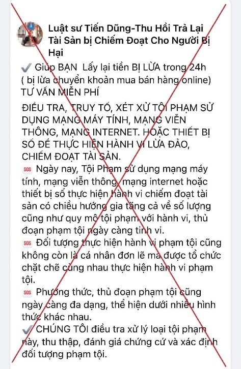 canh bao chieu tro gia danh luat su ho tro thu hoi tien lua dao 1