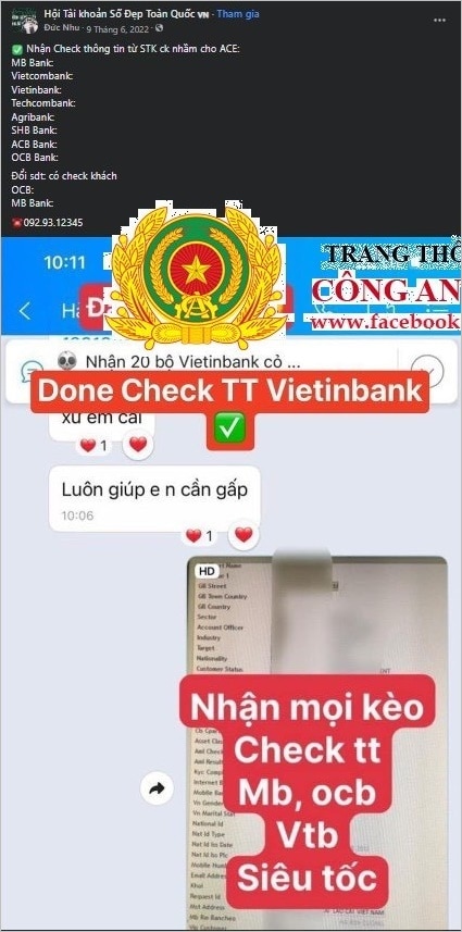 thong tin tai khoan ngan hang shb sacombank bi nhan vien moc noi ban ra ngoai 1