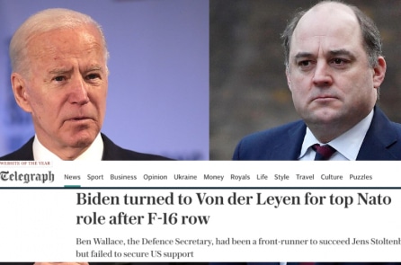 Telegraph: Joe Biden chặn Ben Wallace đứng đầu NATO vì không thích Anh vội vã vũ trang cho Kyiv