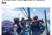 Hải quân Indonesia bắt tàu cá Việt Nam tại vùng biển Bắc Natuna