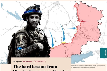 Financial Times: Bài học cay đắng từ chiến dịch phản công của Ukraine