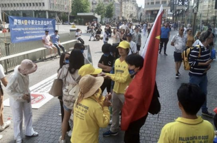 Người gây rối hoạt động phơi bày ĐCSTQ ở Bỉ: “Vì tôi không biết sự thật”