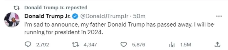 tweet DonJr